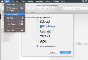 Adding Exchange to Apple Mail