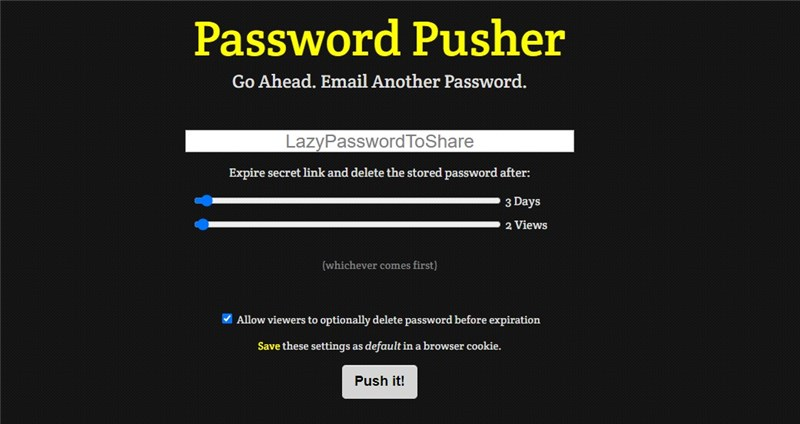 share password securely