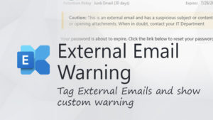 Exernal email warning