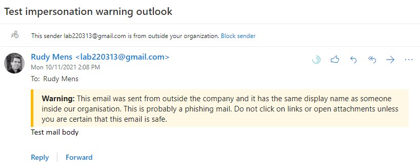add warning to email with same display name