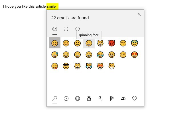 outlook emoji shortcut windows 10
