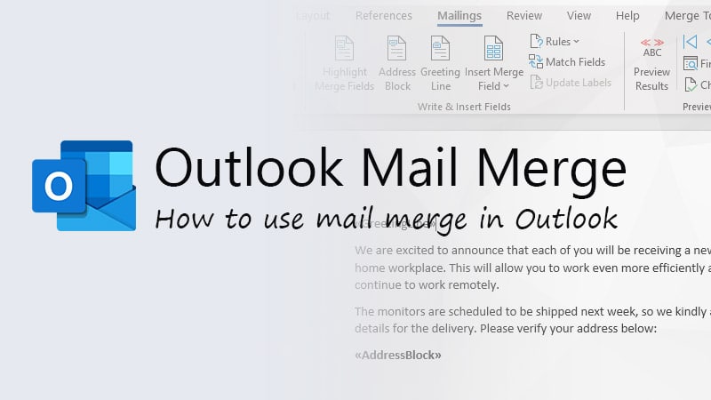mail merge outlook 365
