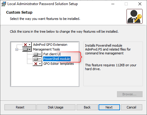 Install local administrator password solution