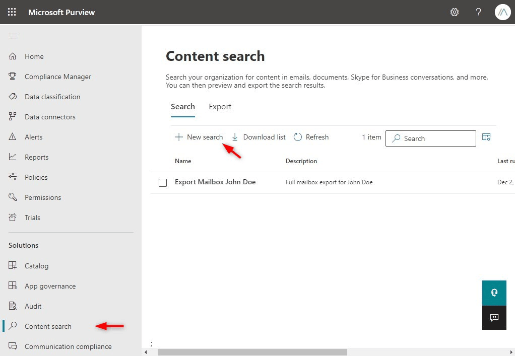 New Content Search
