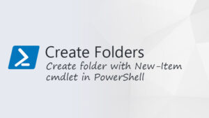 powershell create folder