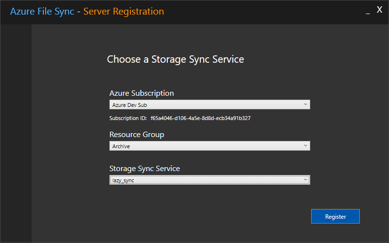 azure file sync agent