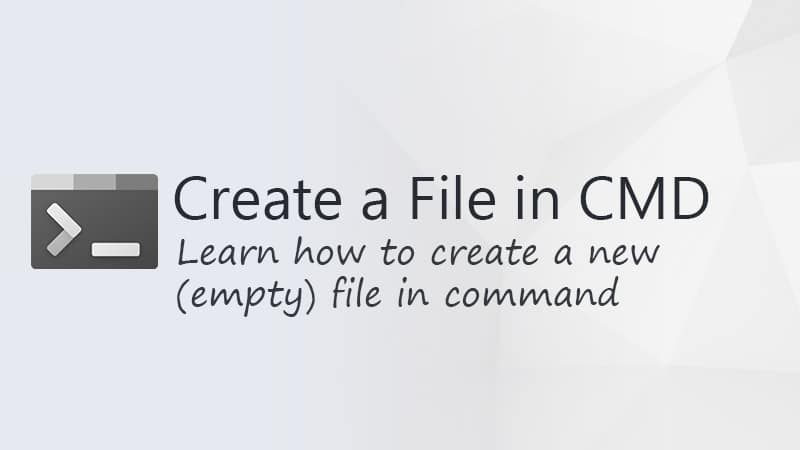 cmd create file
