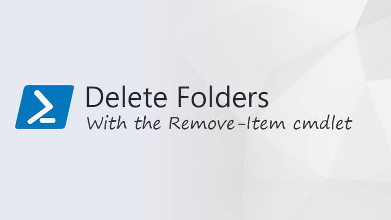 delete folders powershell