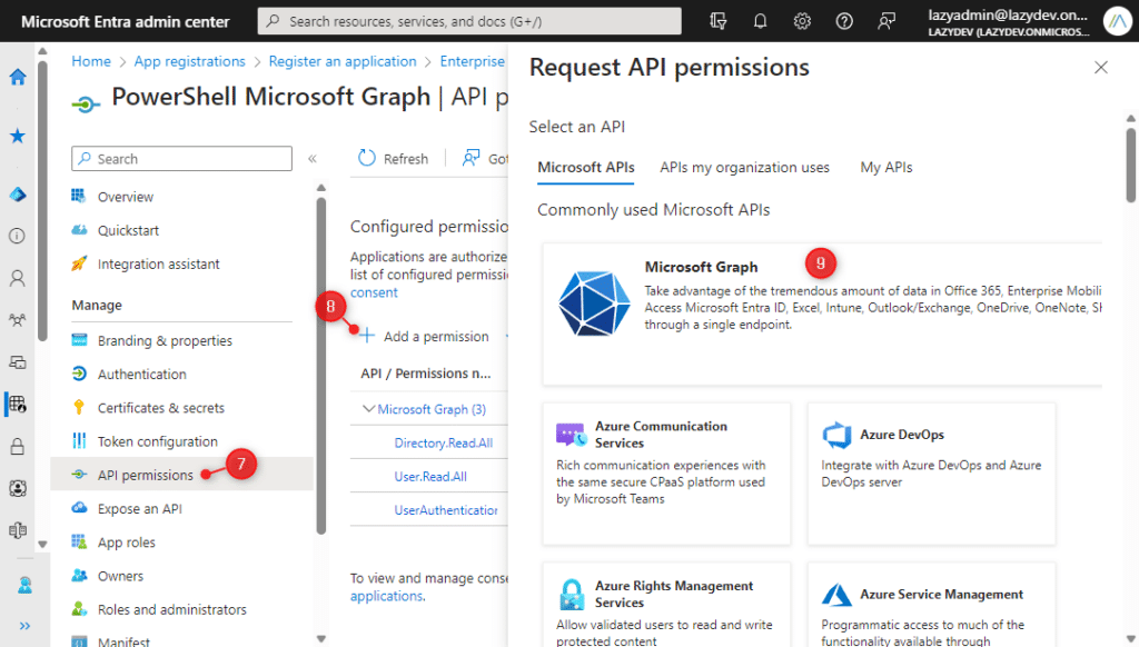 Microsoft Graph Permissions