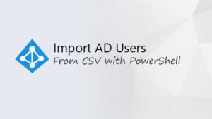 import ad user csv