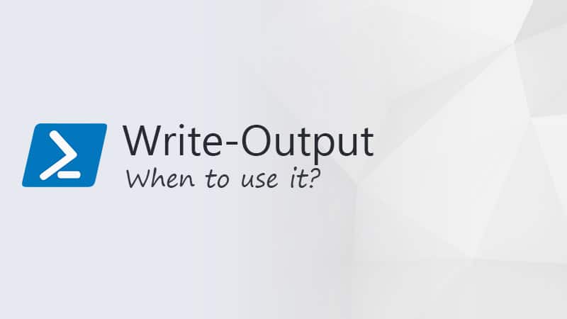 write-output