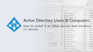 active directory users and computers