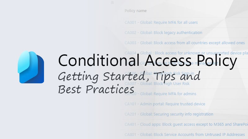 conditional access policy
